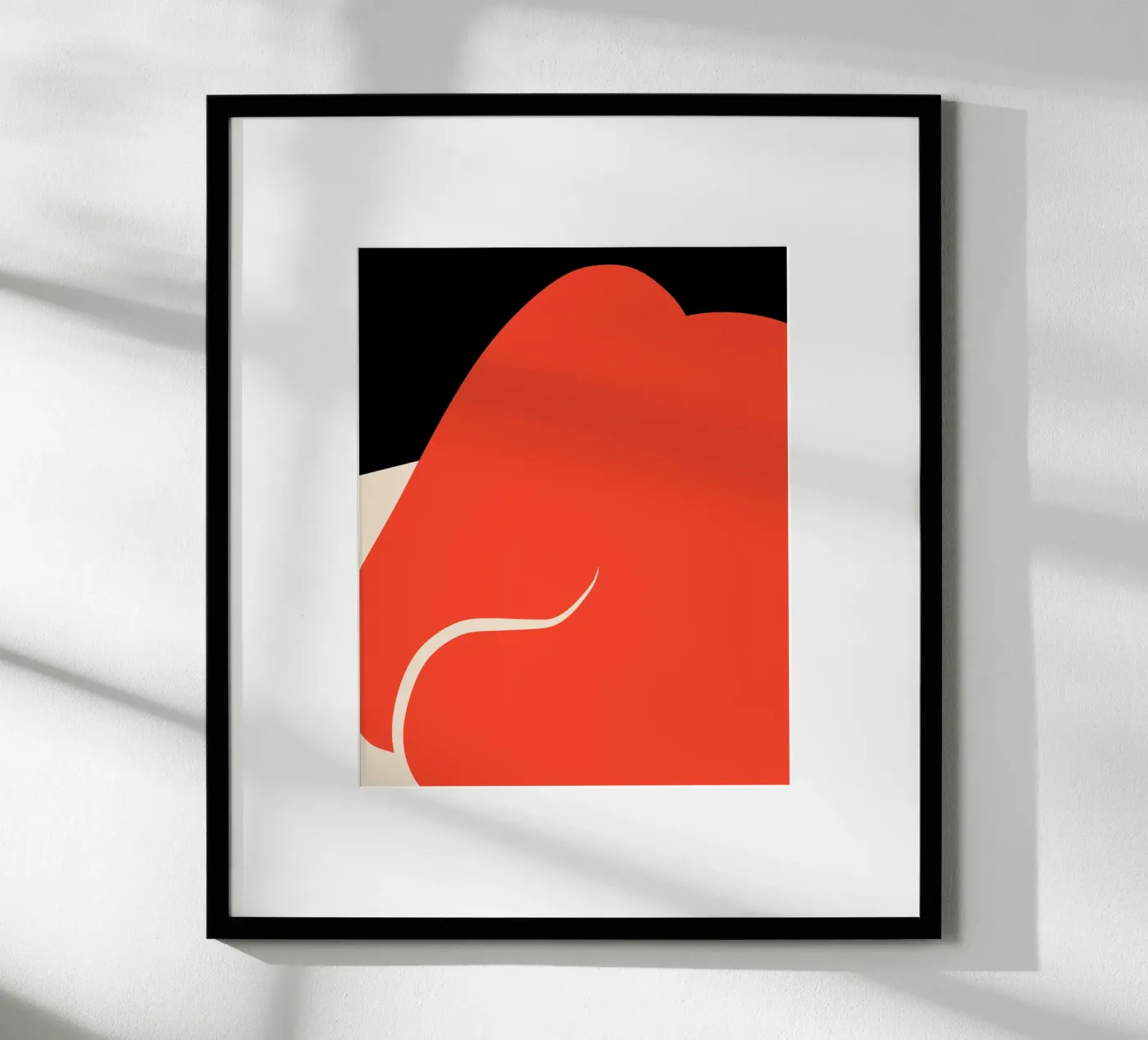 Groot abstract 06 poster van Little Dean