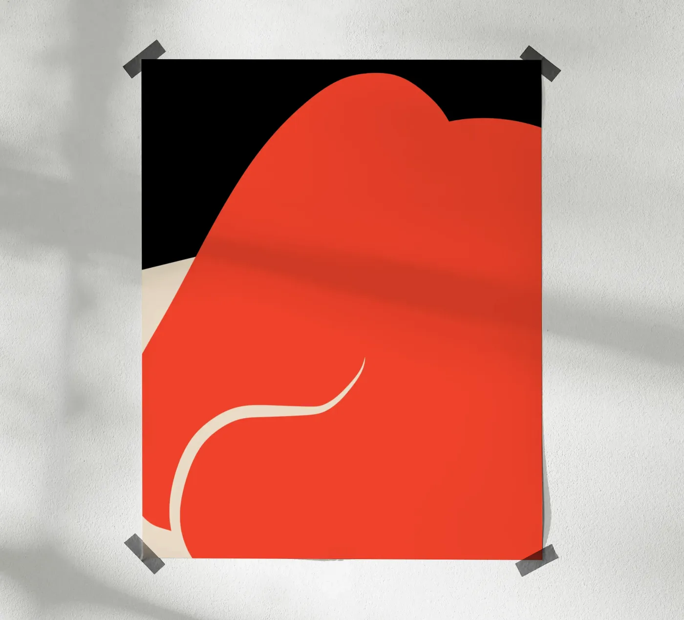 Groot abstract 06 poster van Little Dean