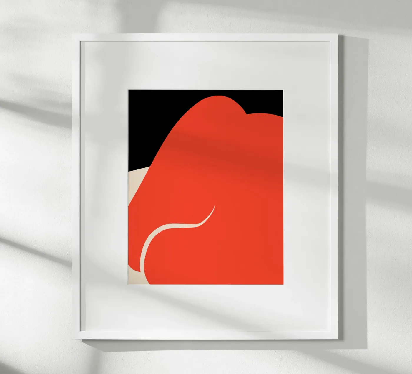 Groot abstract 06 poster van Little Dean