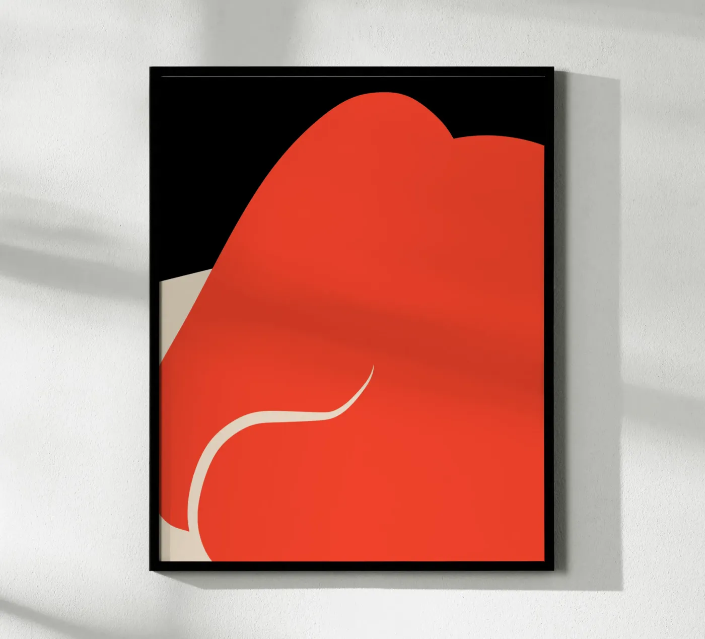 Groot abstract 06 poster van Little Dean