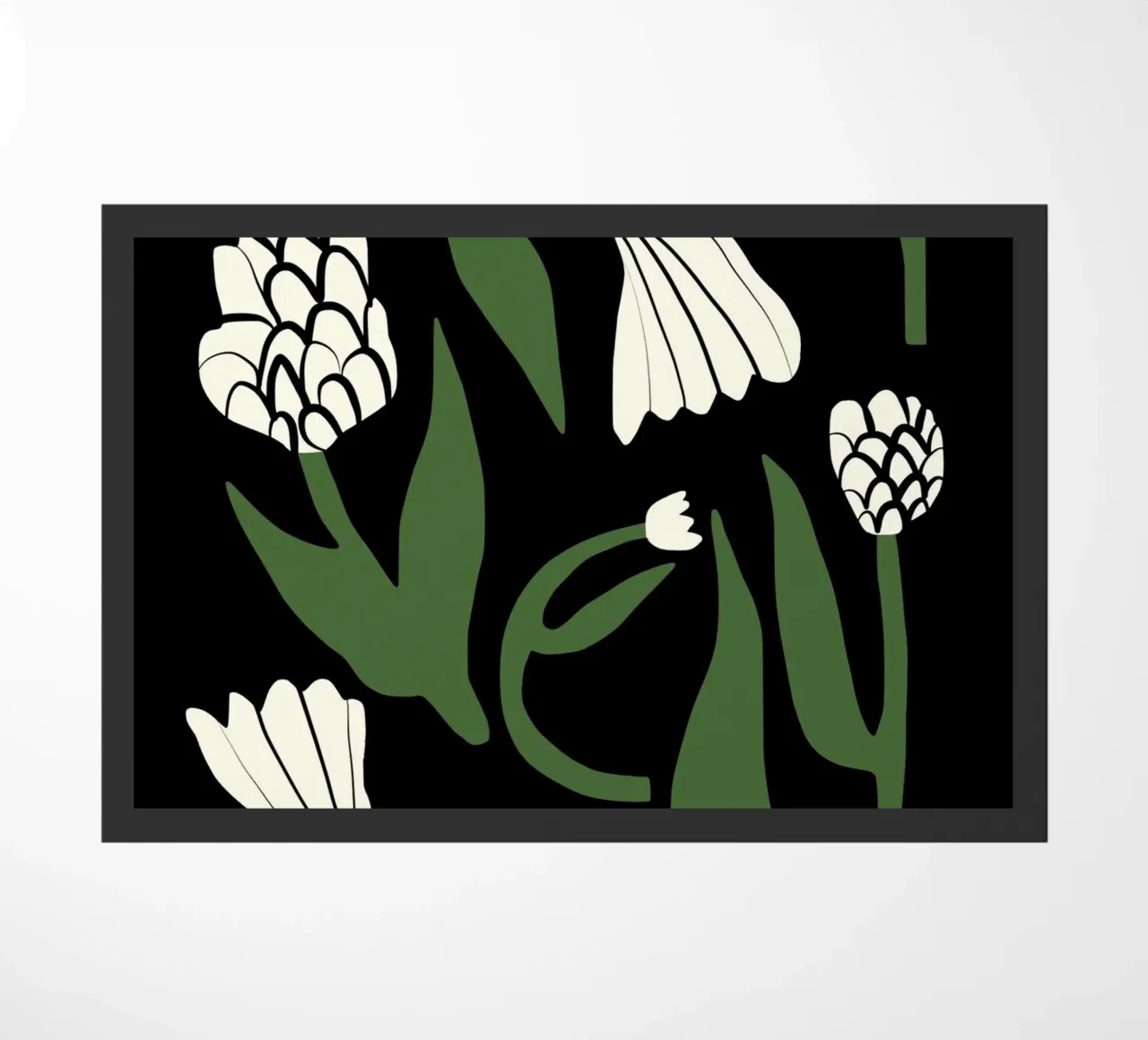 Composizione di fiori bianchi 02 zerbino da Little Dean