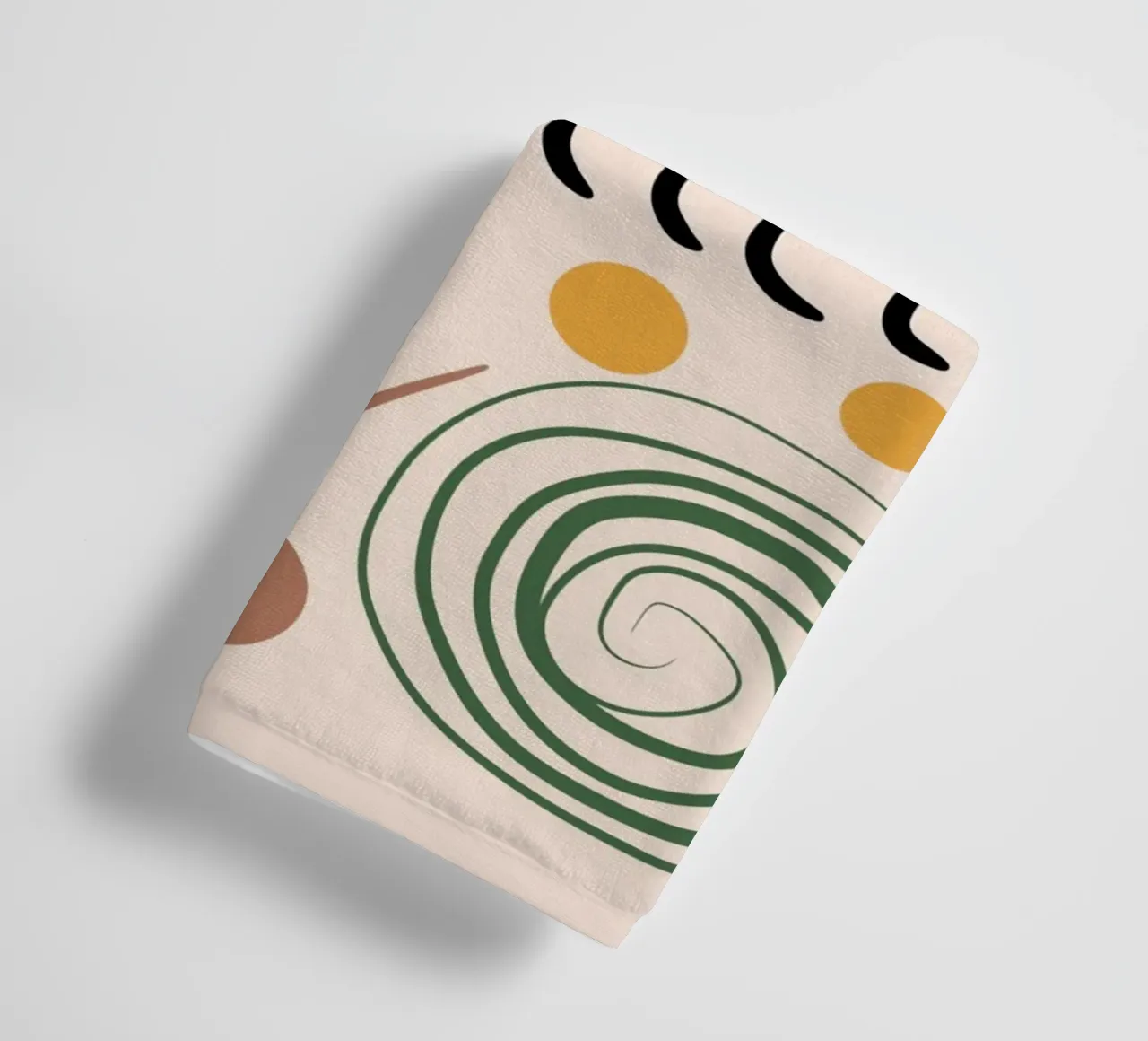 Maximalist line art 09 towel by Little Dean