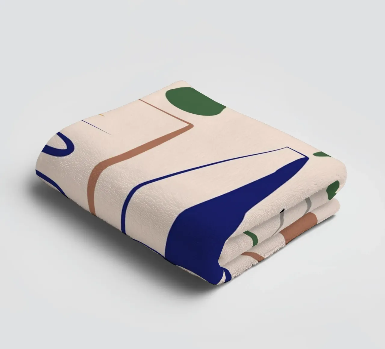 Maximalist line art 09 towel by Little Dean