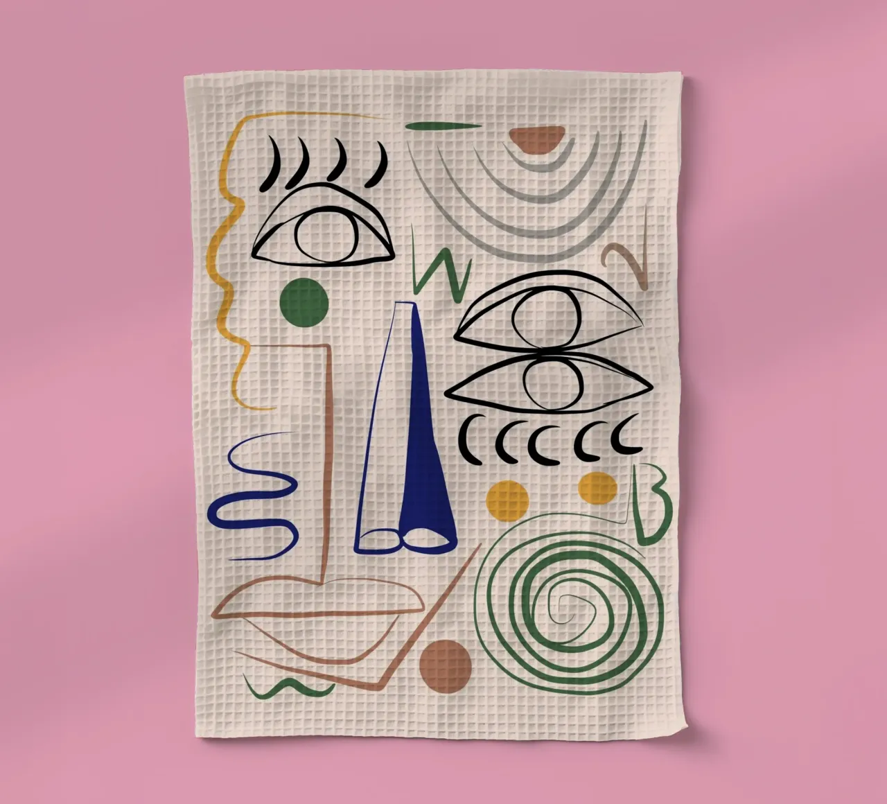 Dessin au trait maximaliste 09 torchon de Little Dean