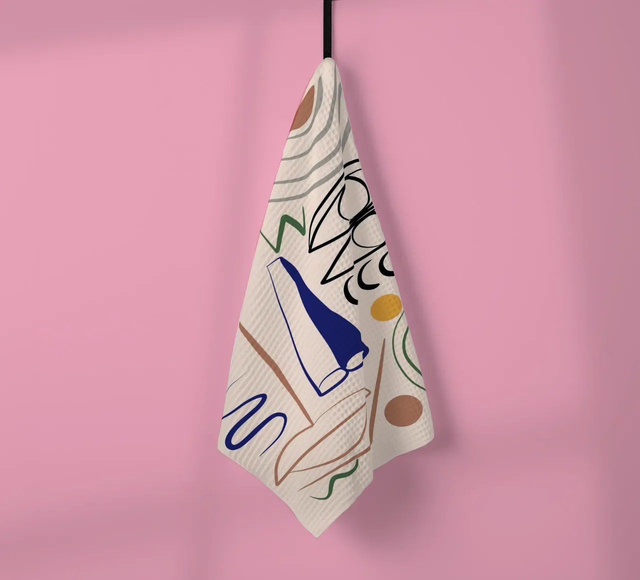 Dessin au trait maximaliste 09 torchon de Little Dean