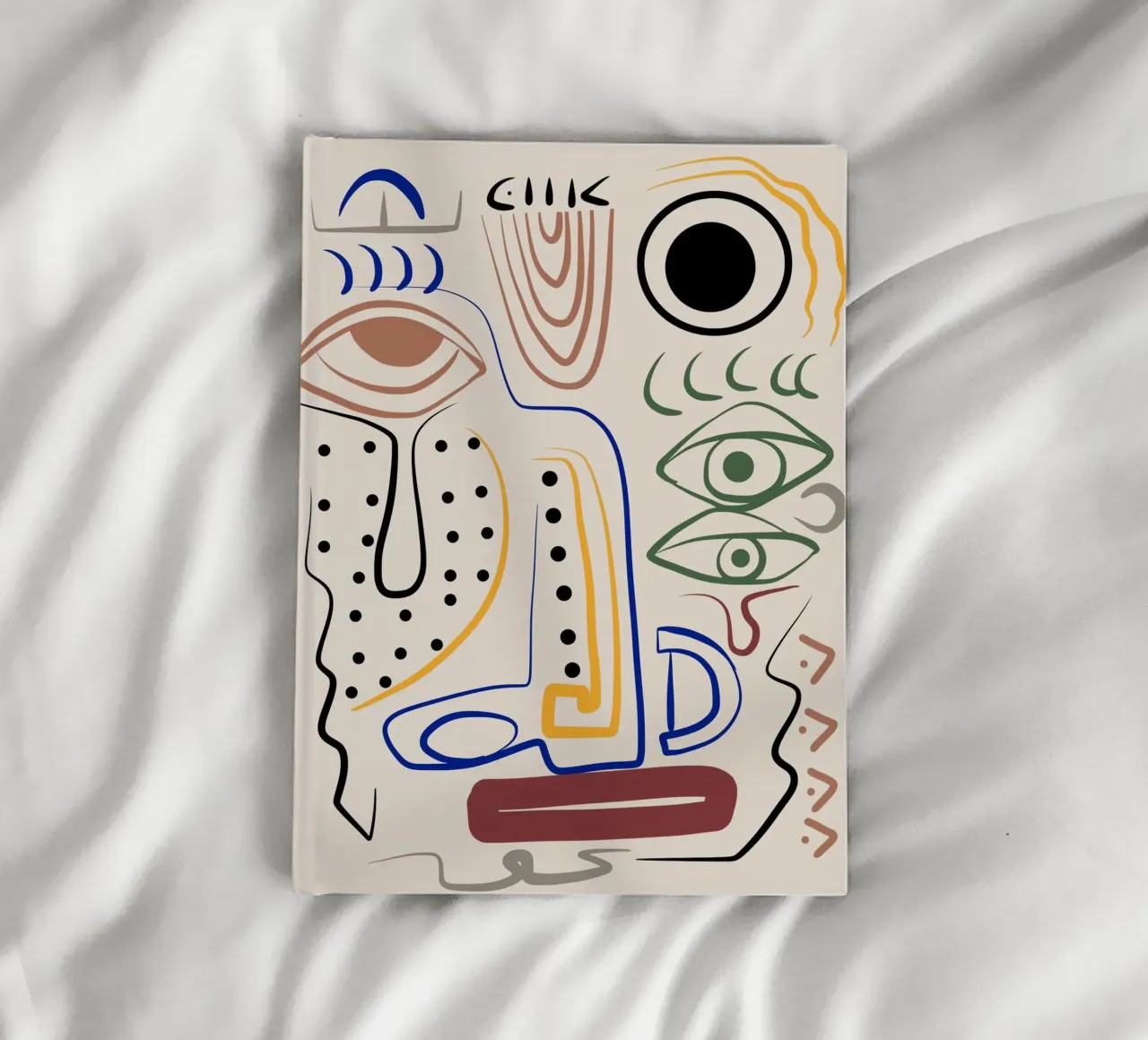 Maximalist line art 12 notebook by Little Dean