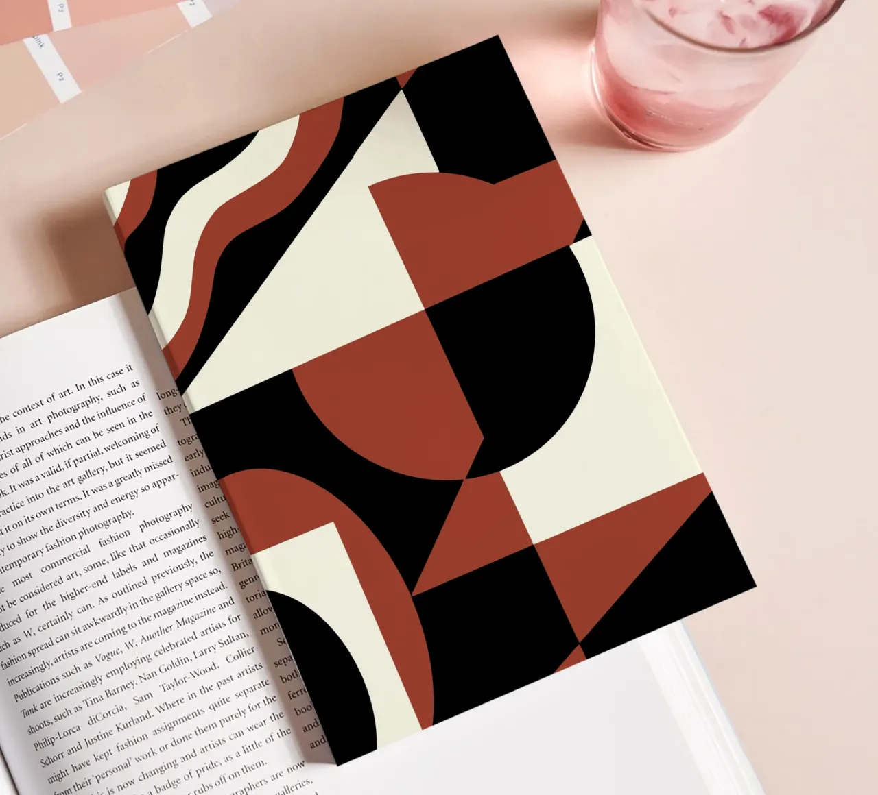Scandinavian geometry 02 notebook by Little Dean