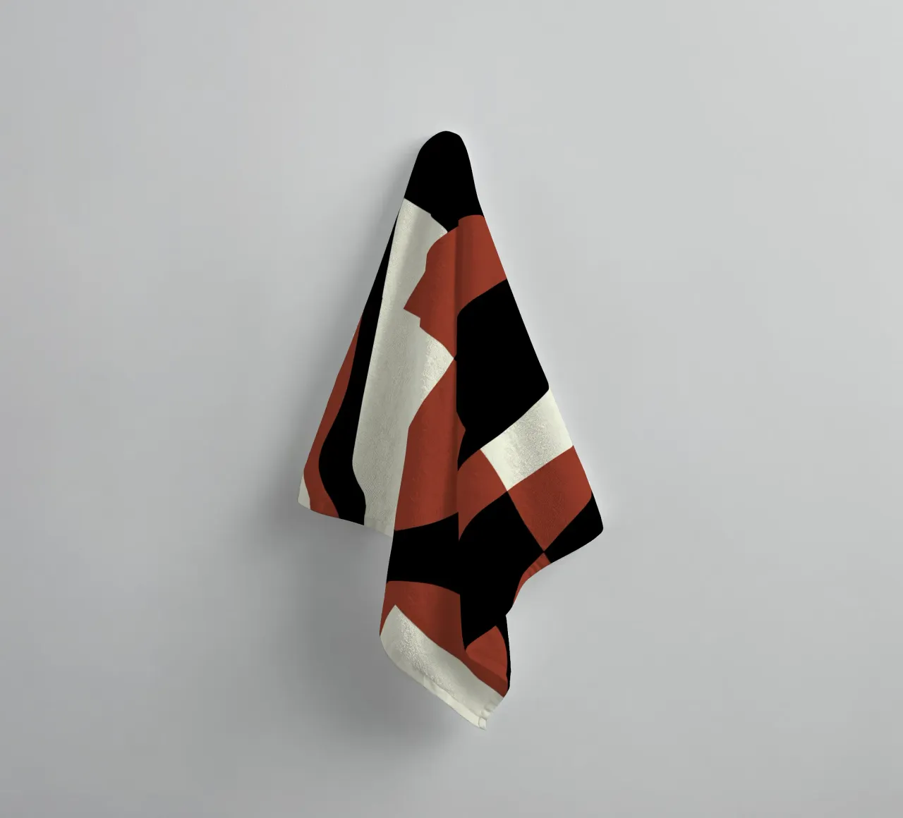 Scandinavian geometry 02 towel by Little Dean