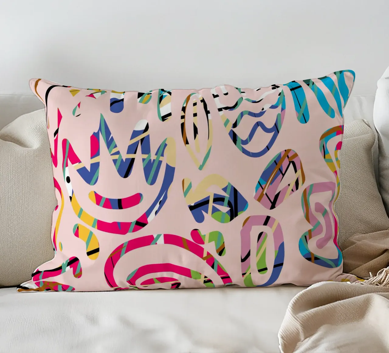 Graffiti scribble cuscino da Little Dean