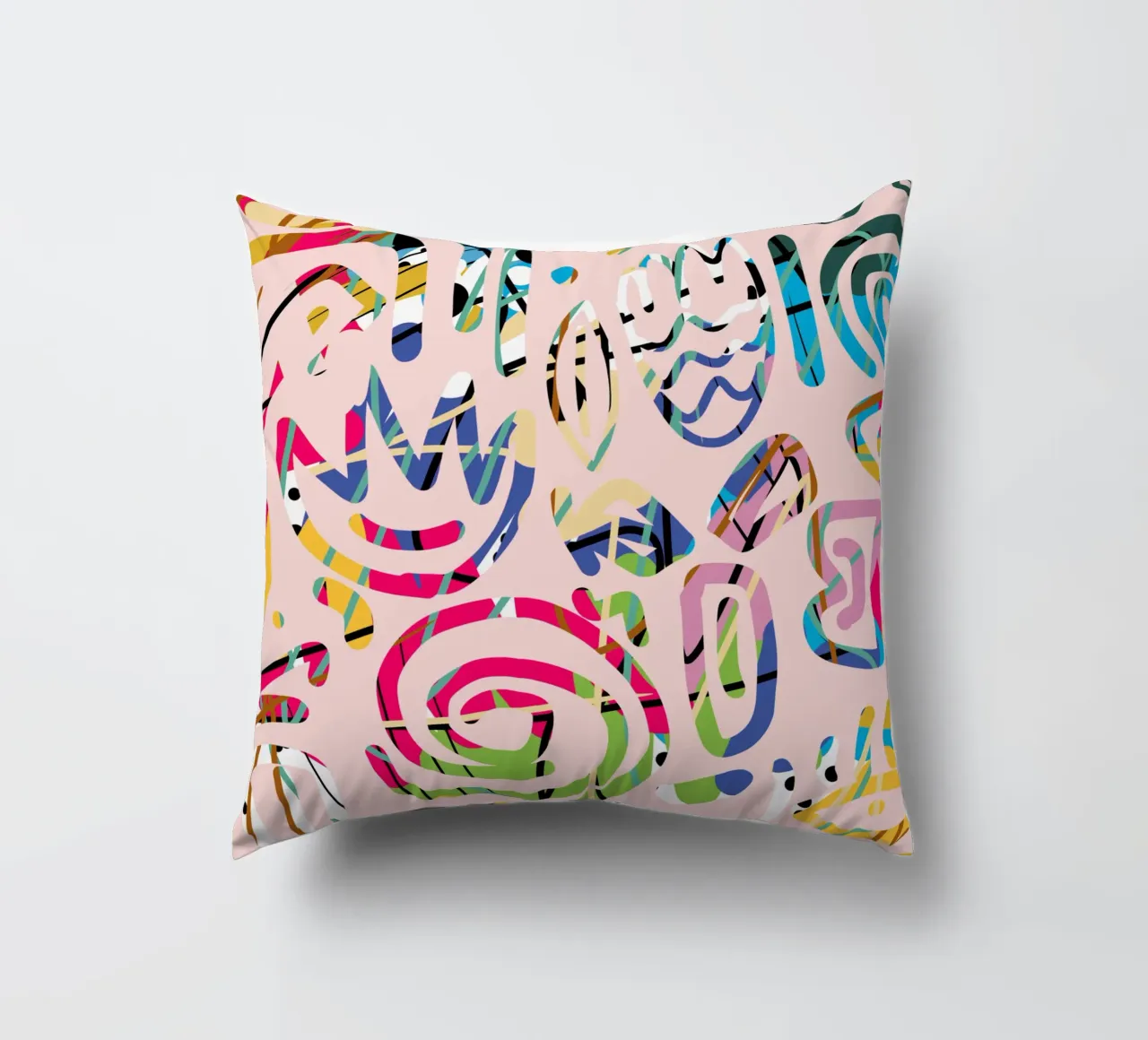 Graffiti scribble cuscino da Little Dean