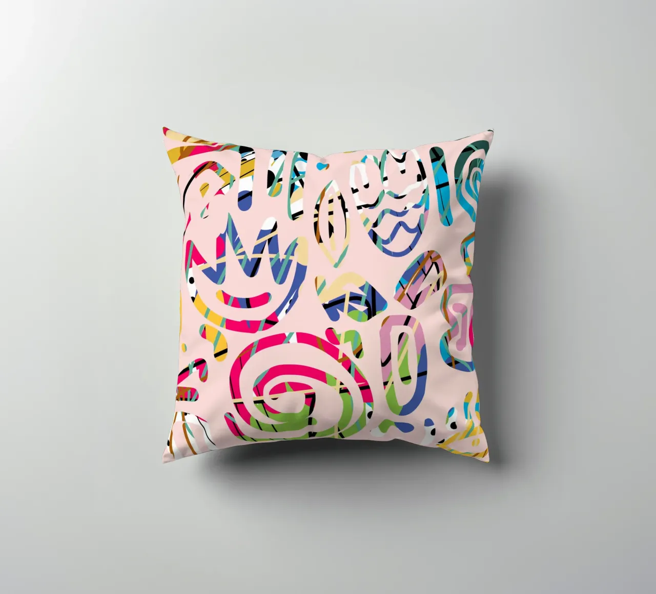 Graffiti scribble cuscino da Little Dean