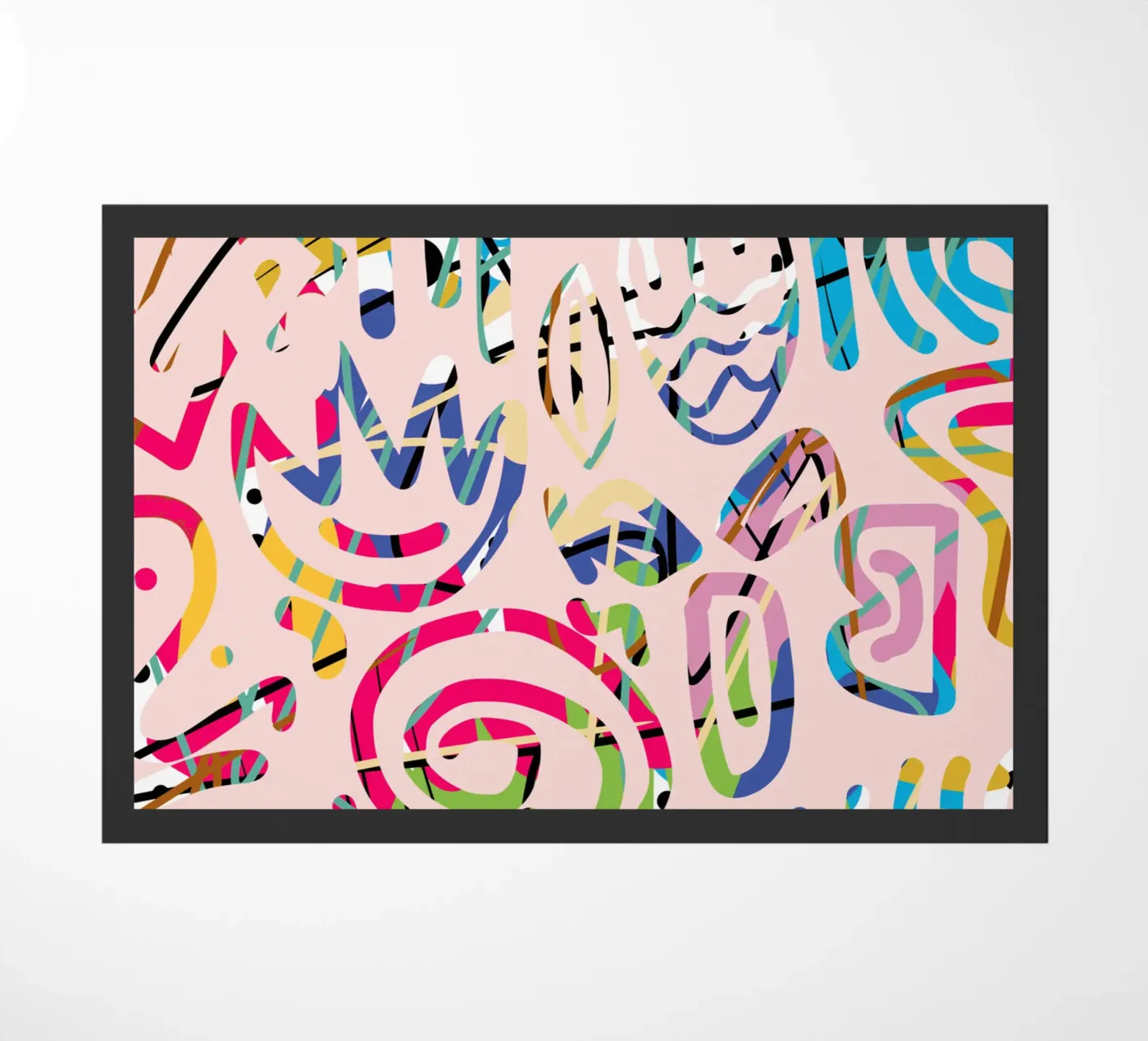 Graffiti krabbel deurmat van Little Dean