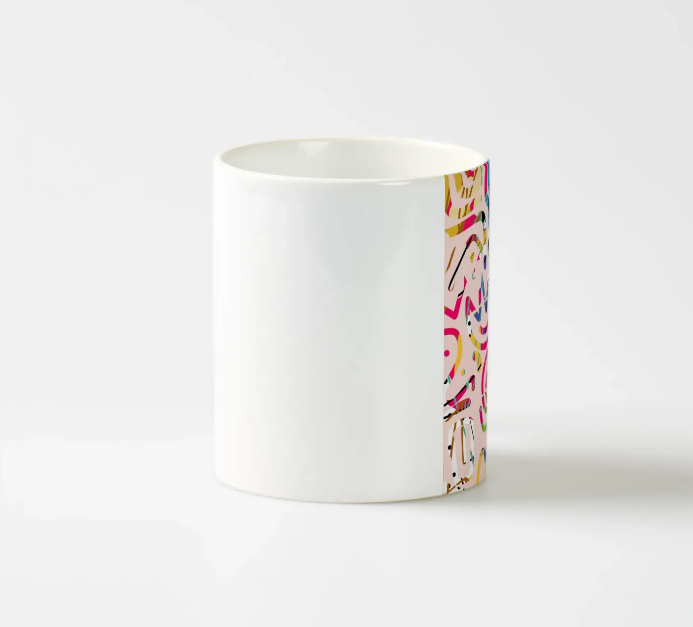 Graffiti scribble ceramic mug by Little Dean