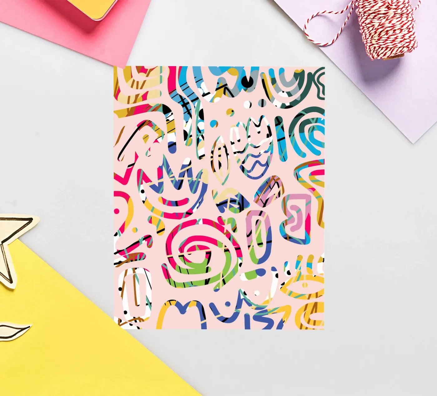 Graffiti scribble adesivo da Little Dean