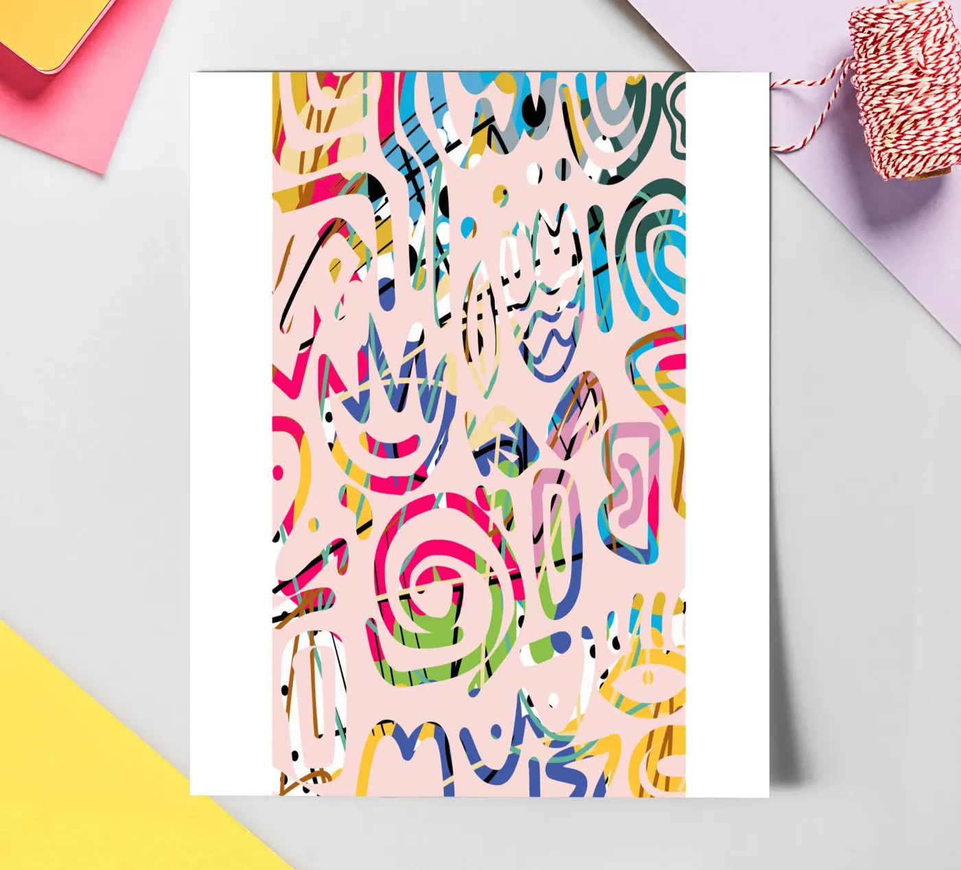 Graffiti scribble sticker sheet by Little Dean