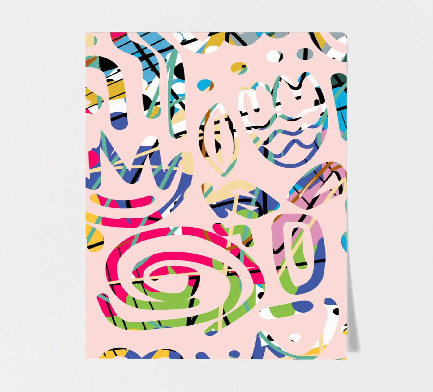 Graffiti scribble sticker sheet by Little Dean