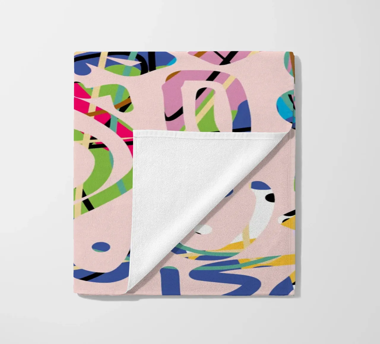 Graffiti scribble telo mare da Little Dean