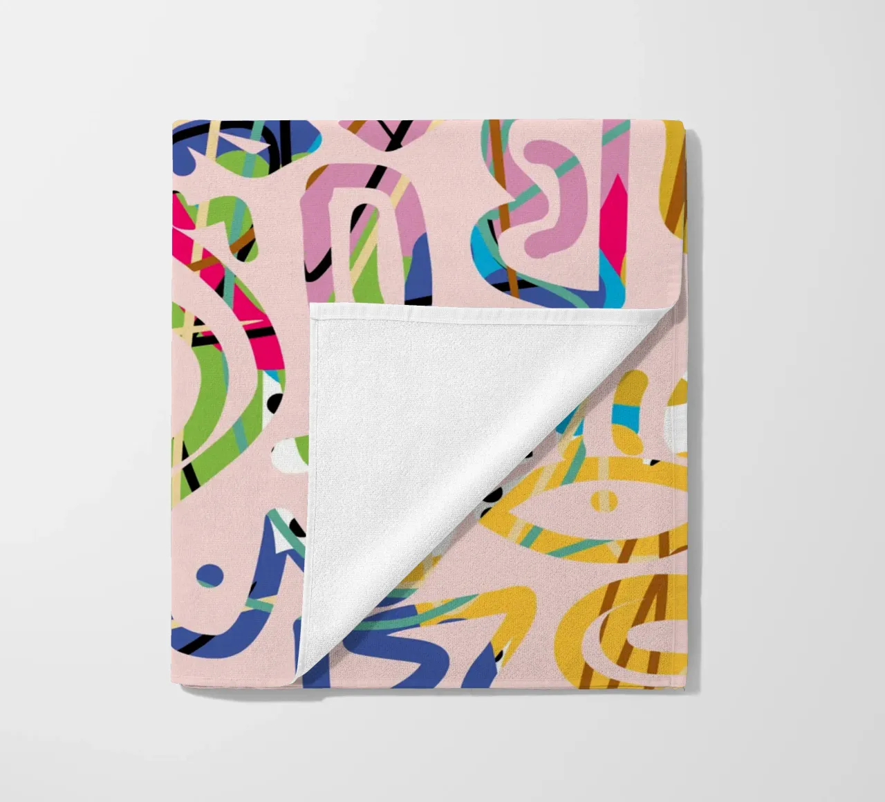 Graffiti scribble telo mare da Little Dean