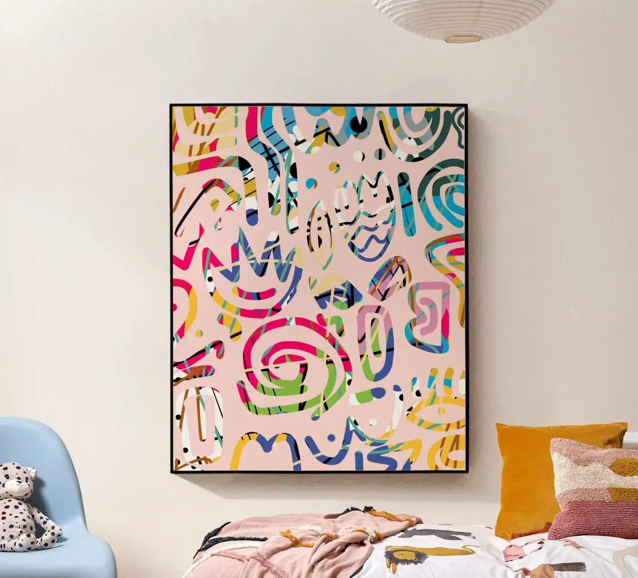 Graffiti scribble plexiglass da Little Dean