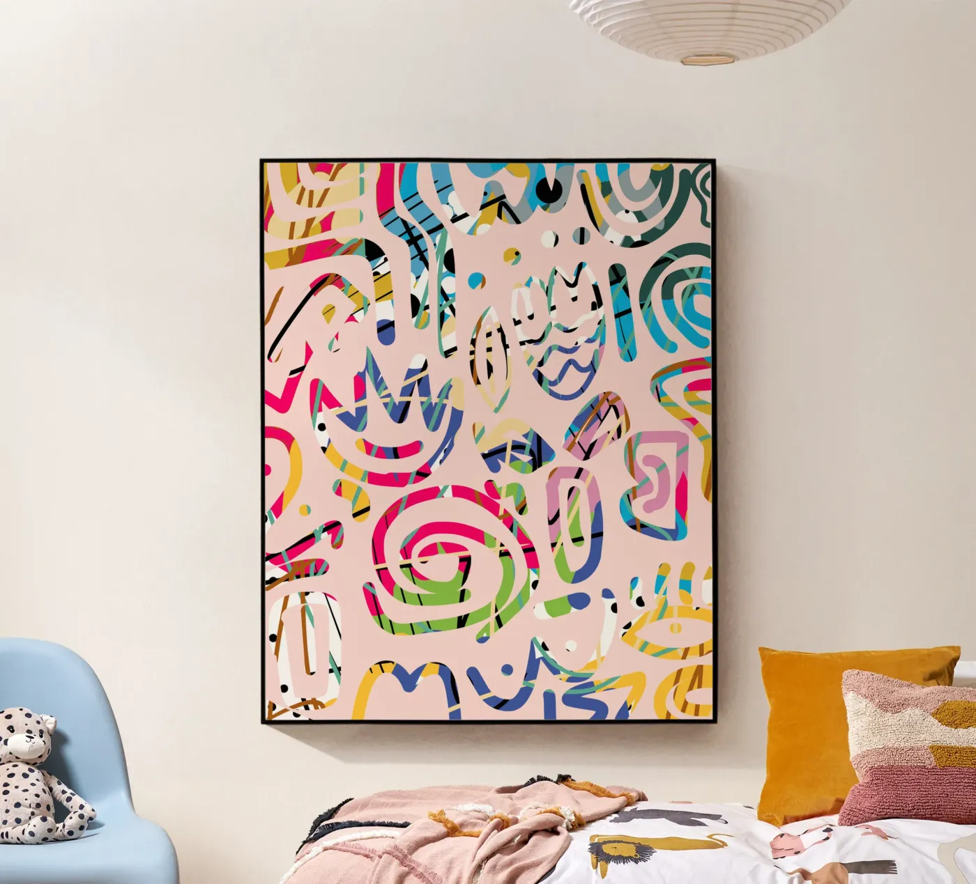 Graffiti scribble plexiglass da Little Dean