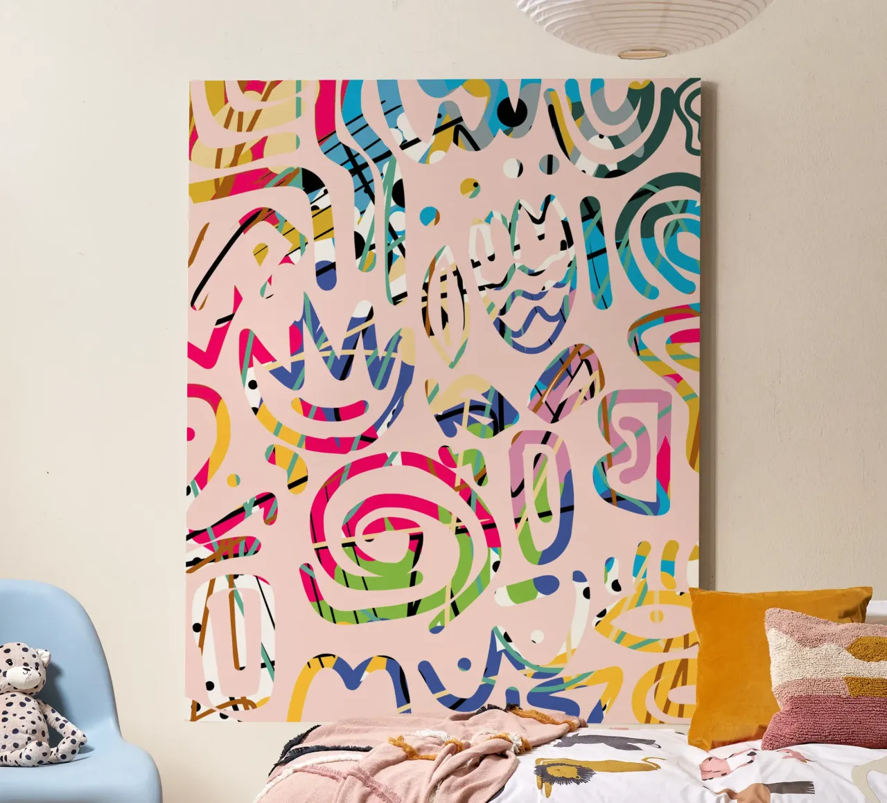 Graffiti scribble tela da Little Dean