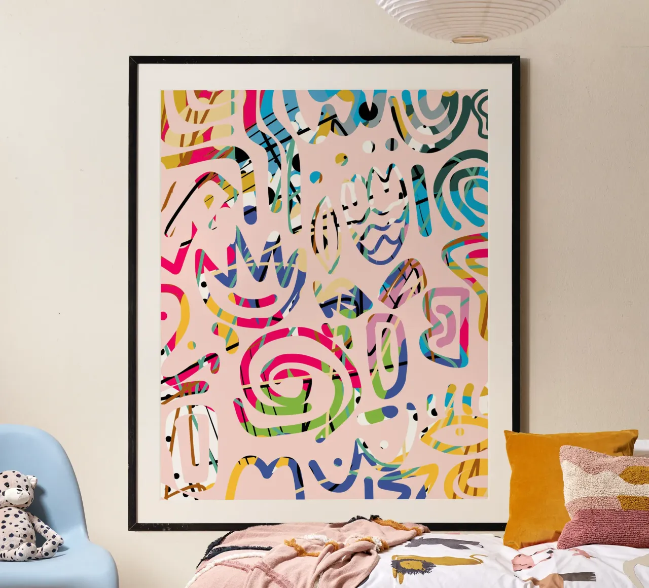 Graffiti scribble poster da Little Dean