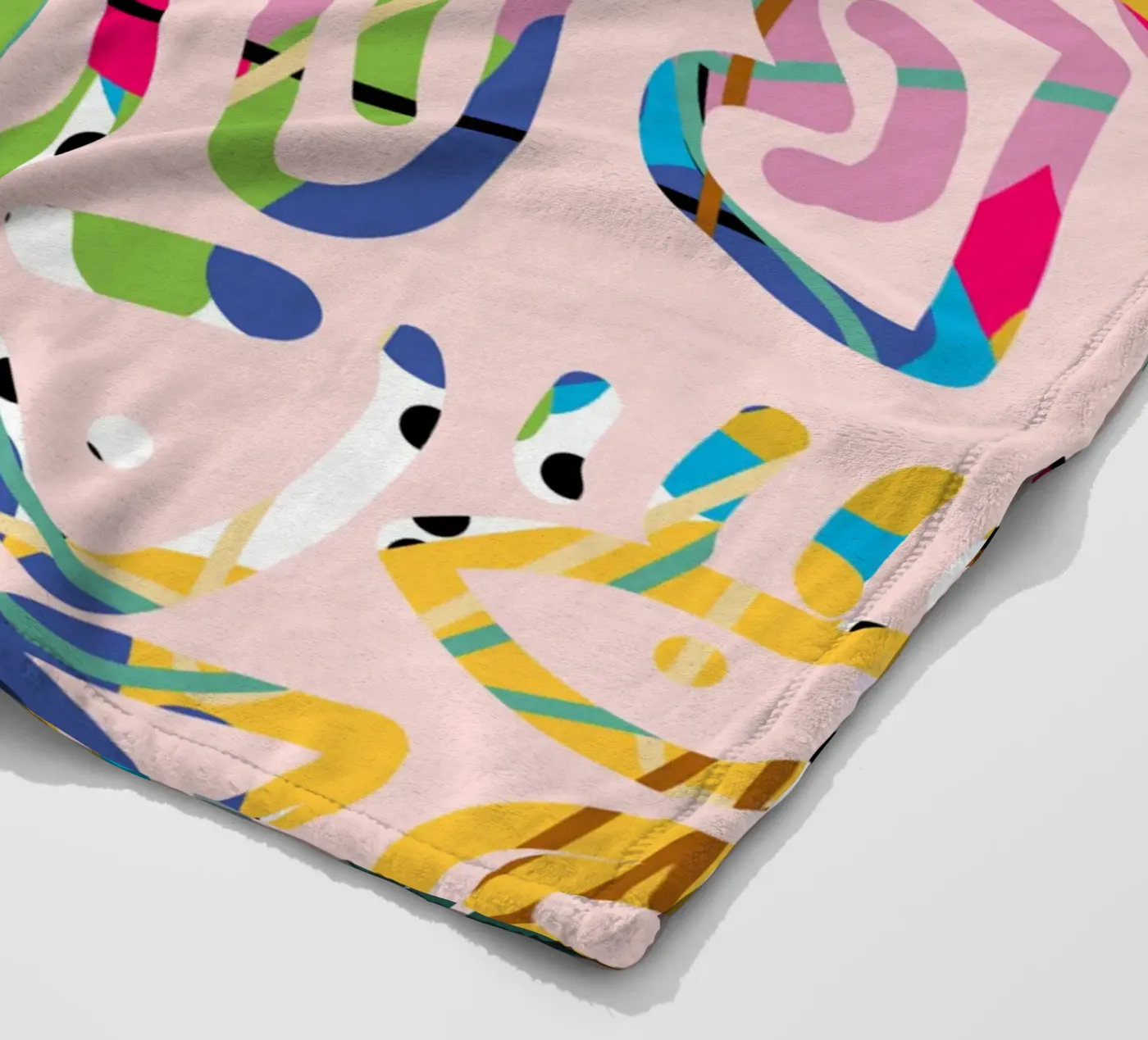 Graffiti gribouillé plaid polaire de Little Dean