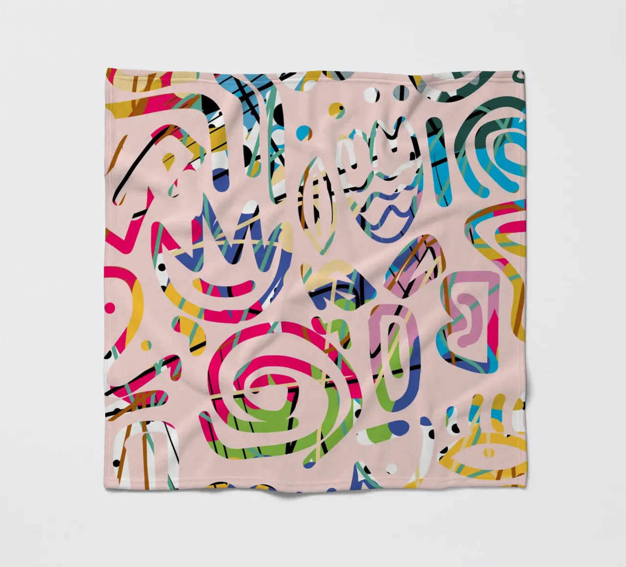 Graffiti scribble coperta in pile da Little Dean