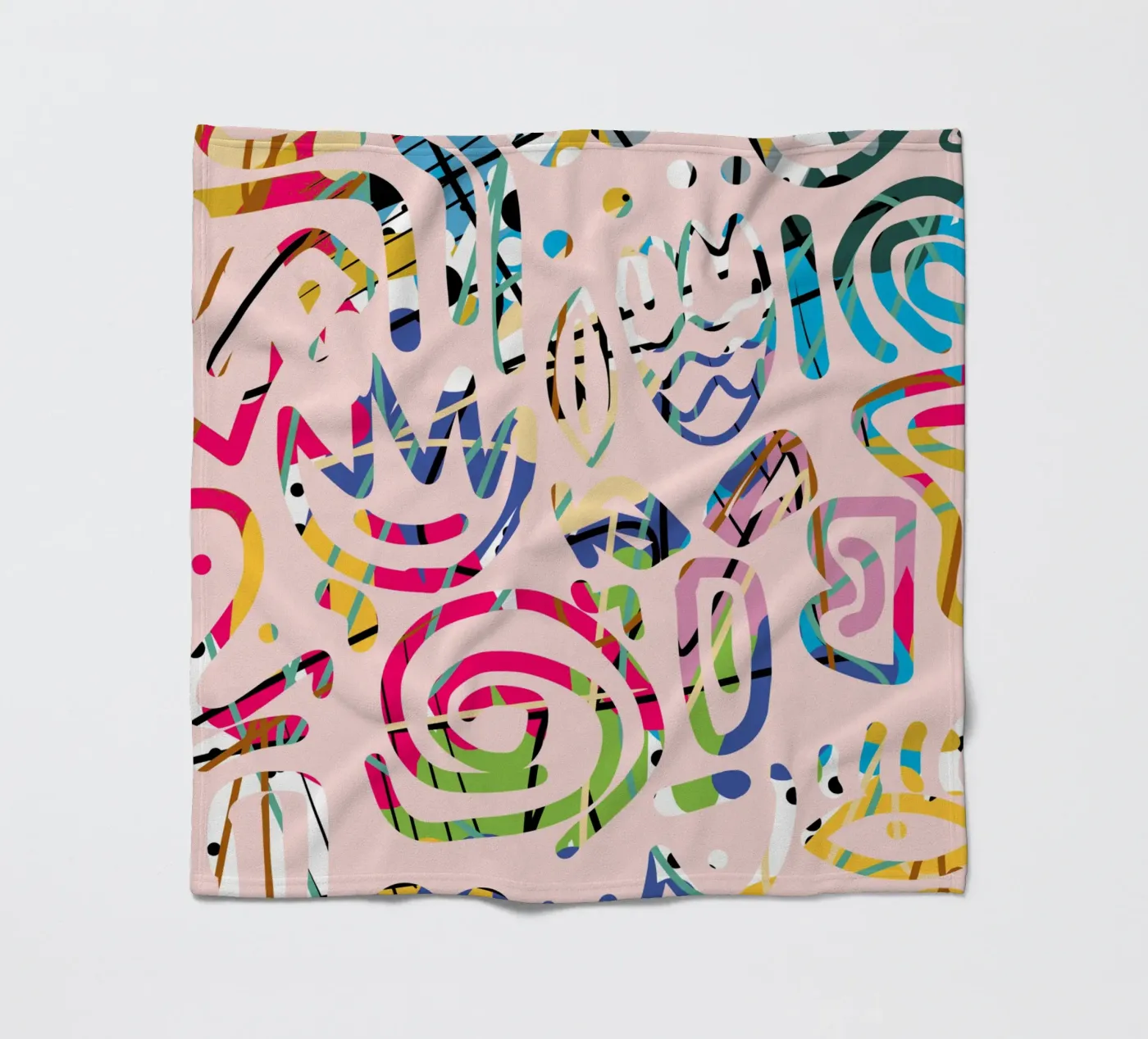Graffiti-Kritzelei Fleecedecke von Little Dean