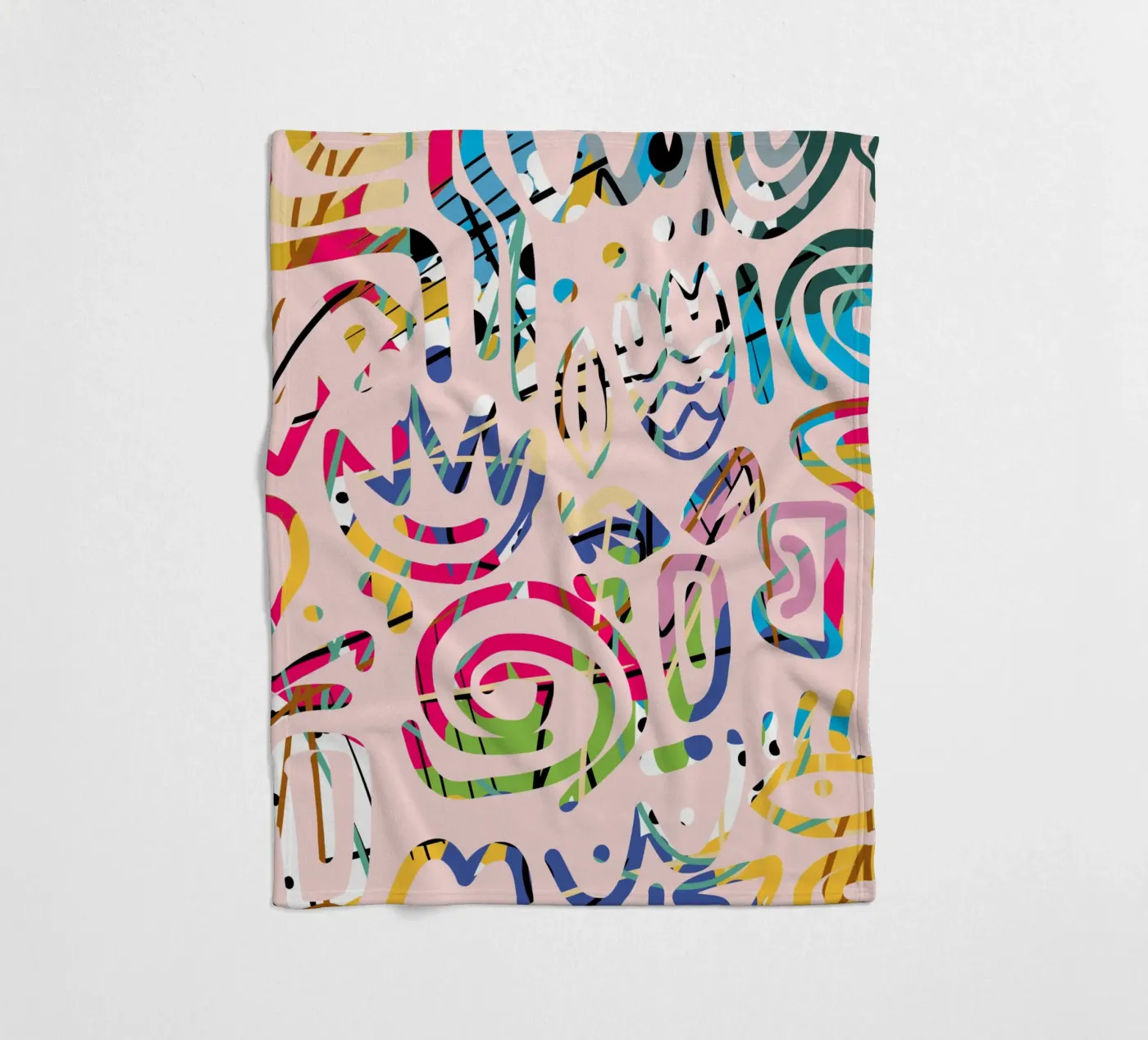 Graffiti-Kritzelei Fleecedecke von Little Dean