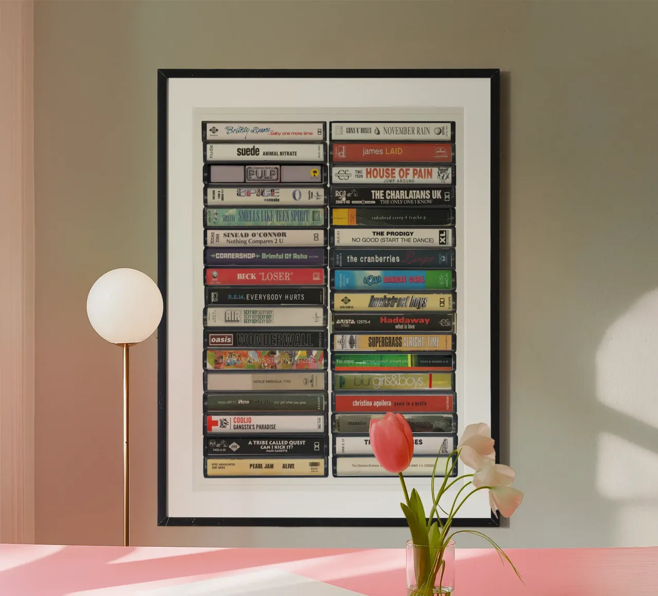 Stampa dei singoli degli anni '90 poster da MrMustardPrints