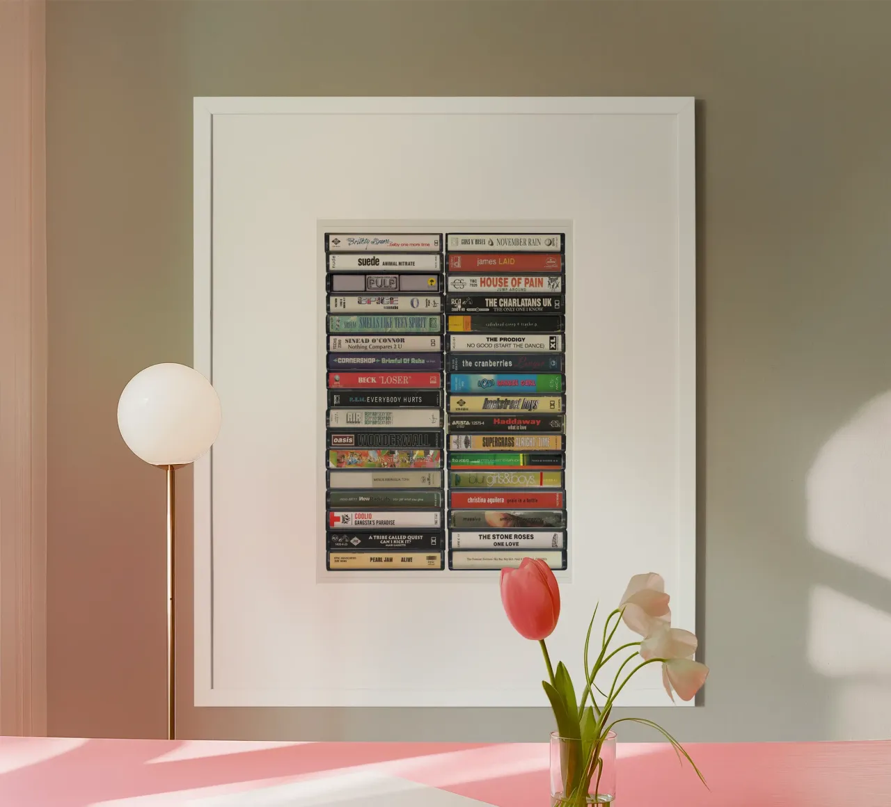 Stampa dei singoli degli anni '90 poster da MrMustardPrints
