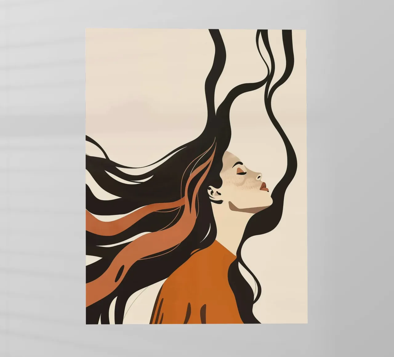 Donne con i capelli lunghi pellicola backlit da Isaac Murray
