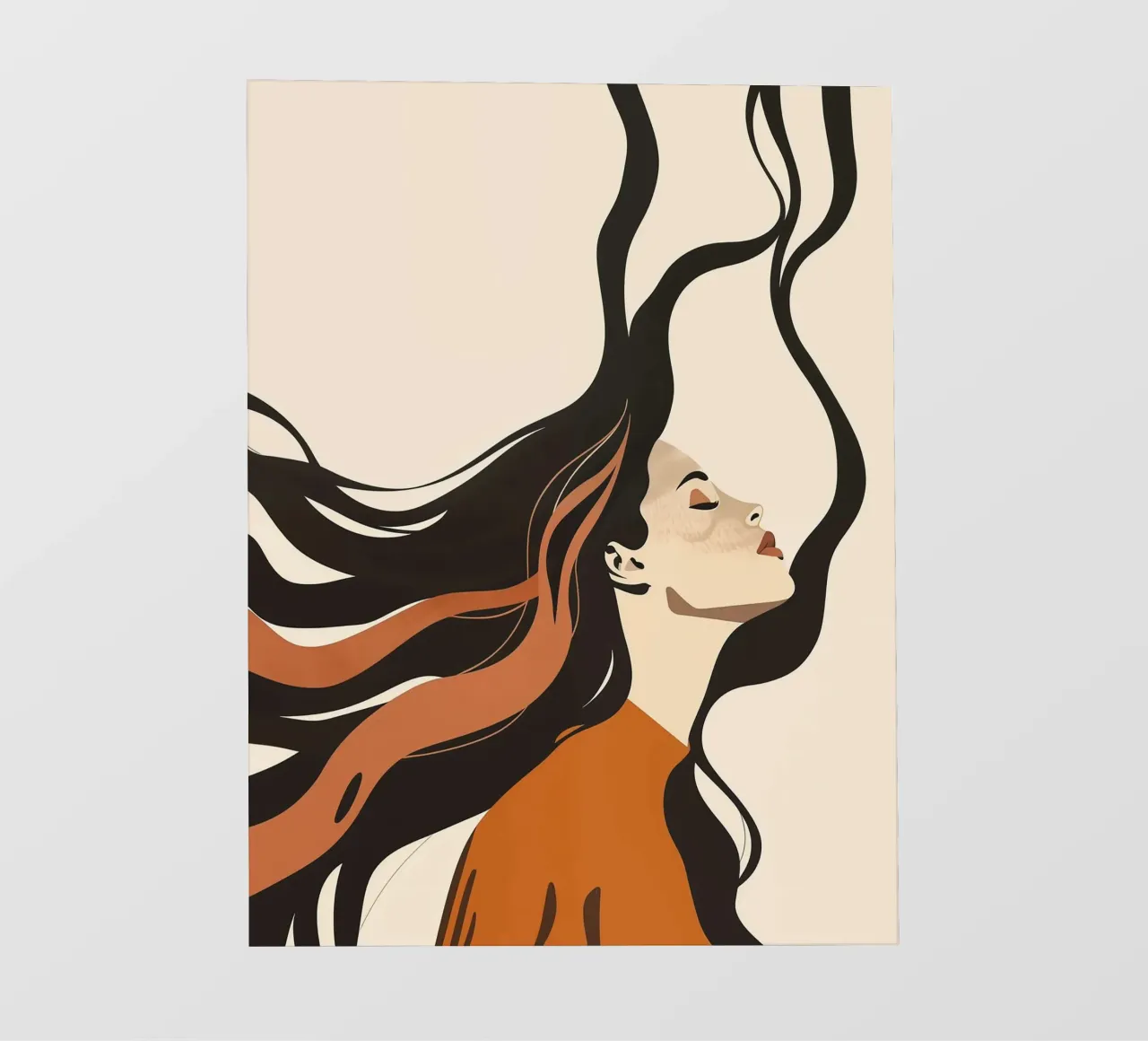 Donne con i capelli lunghi pellicola backlit da Isaac Murray