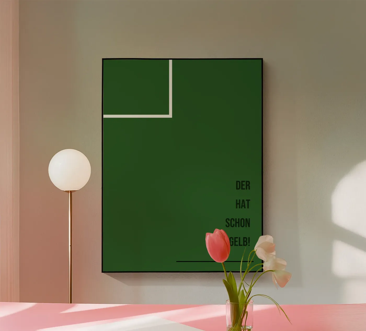 Schon gelb! Acryl-Glas von nix