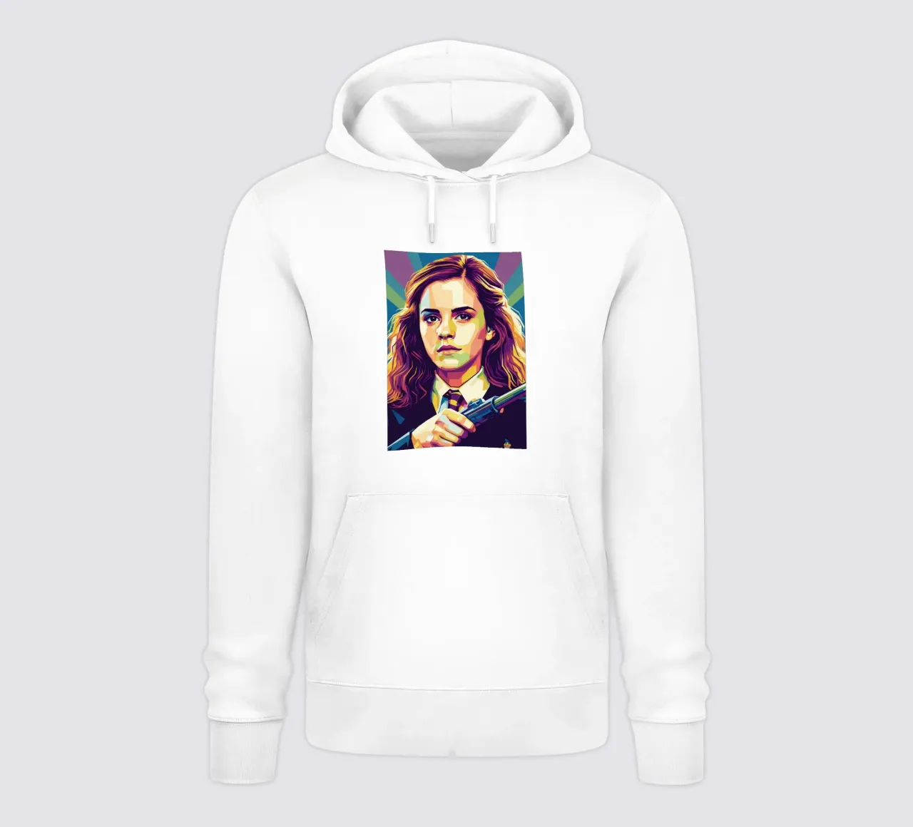 Ritratto pop art di Emma Watson felpa con cappuccio da Hantamrata