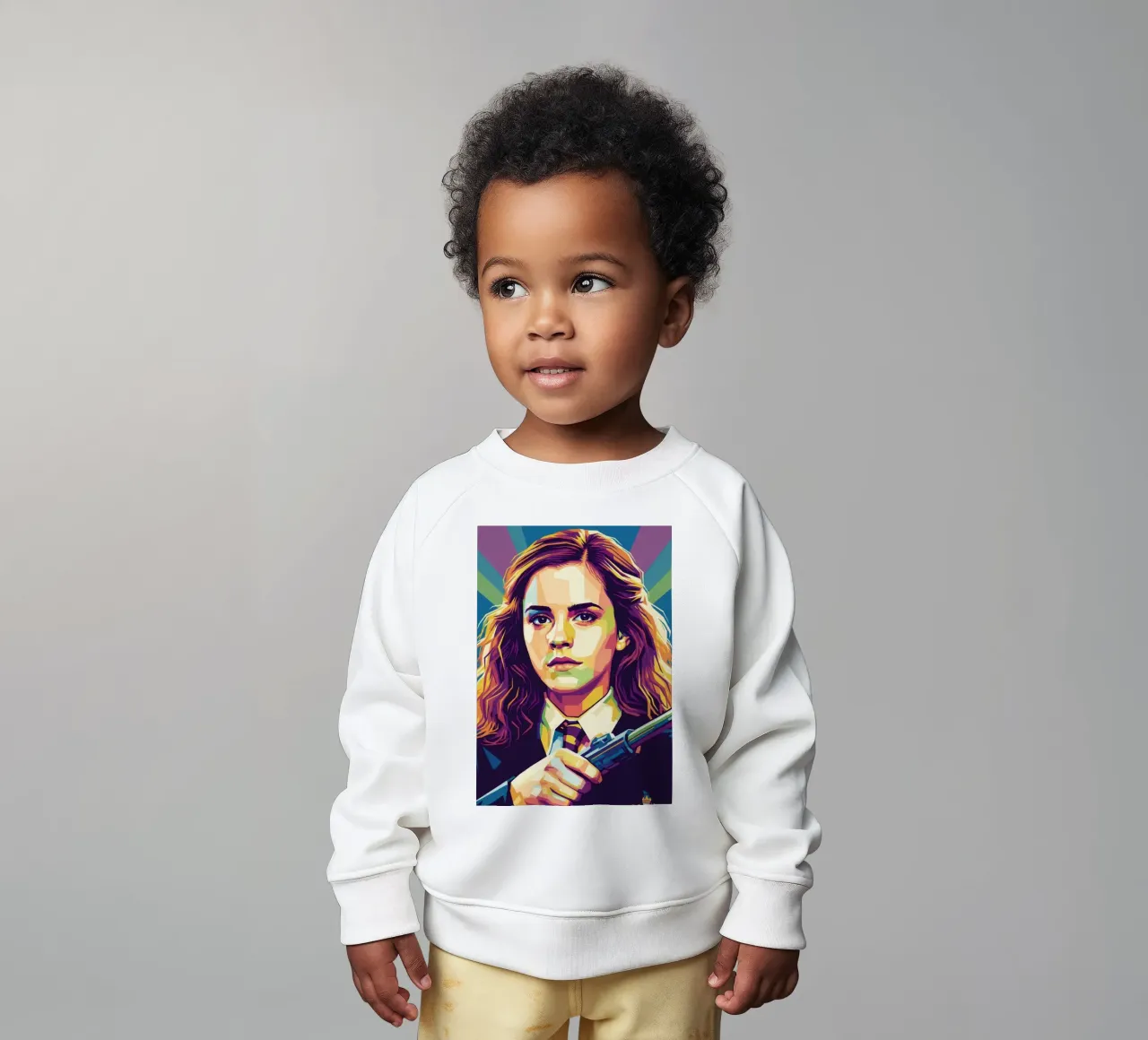 Ritratto pop art di Emma Watson felpa neonato da Hantamrata