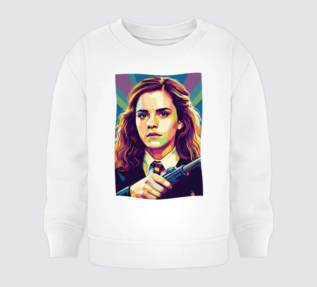 Ritratto pop art di Emma Watson felpa neonato da Hantamrata