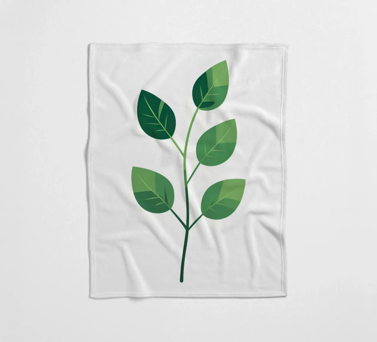 Tak - Zuivere 2D vector fleecedeken van Botanical Gallery