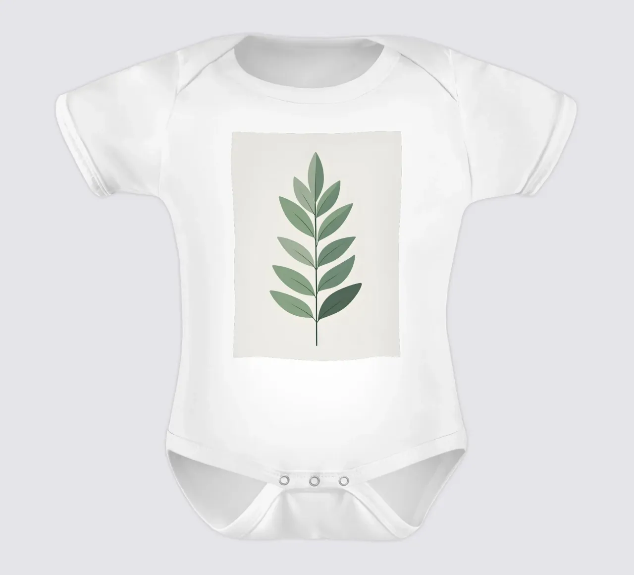 Eucalyptus Leaf - Zero Shadow body neonato maniche corte da Botanical Gallery