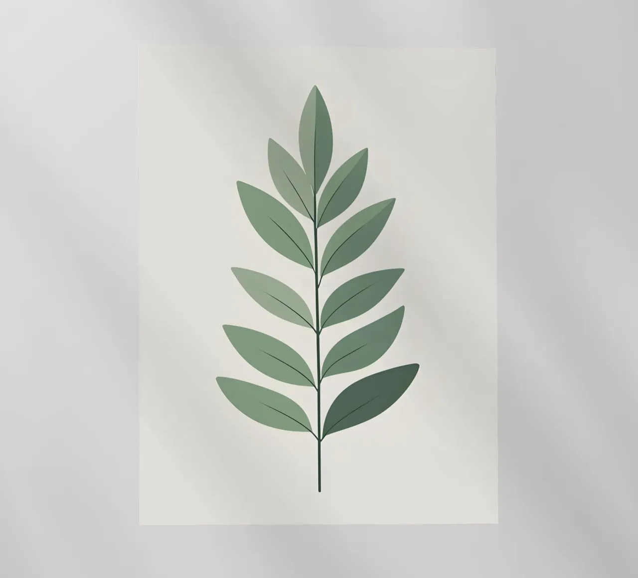 Eucalyptus Leaf - Zero Shadow pellicola backlit da Botanical Gallery