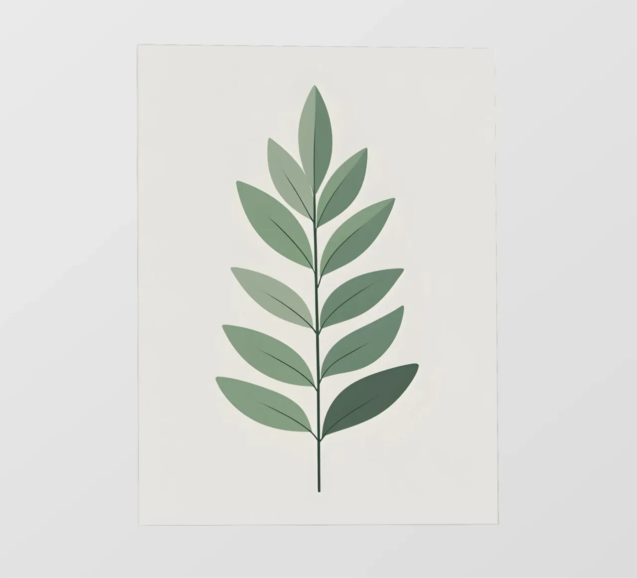 Eucalyptus Leaf - Zero Shadow pellicola backlit da Botanical Gallery
