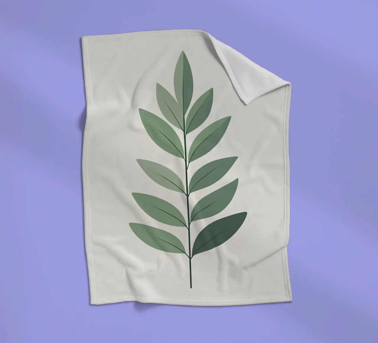 Eucalyptus Leaf - Zero Shadow coperta in pile da Botanical Gallery