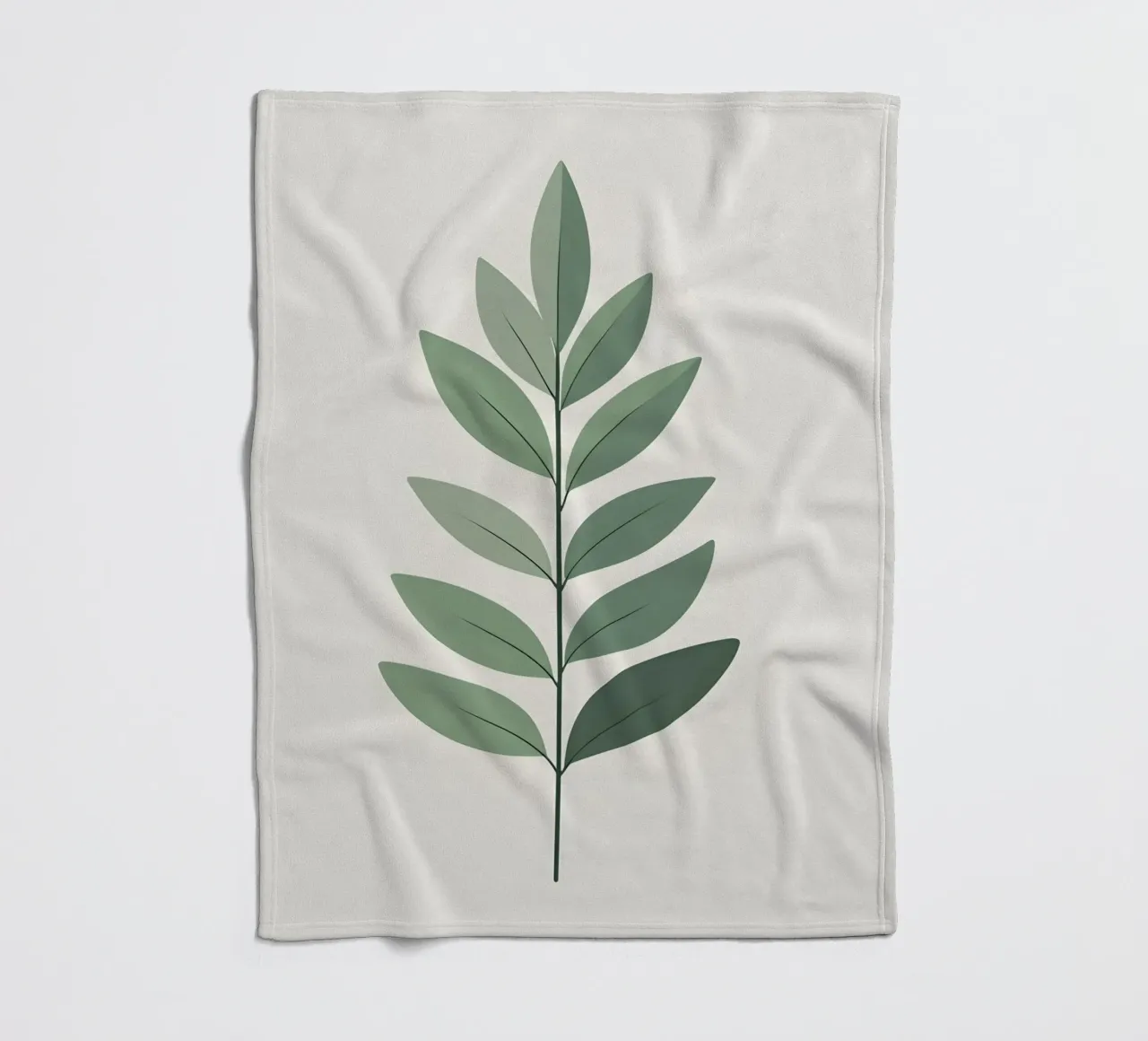 Eucalyptus Leaf - Zero Shadow coperta in pile da Botanical Gallery