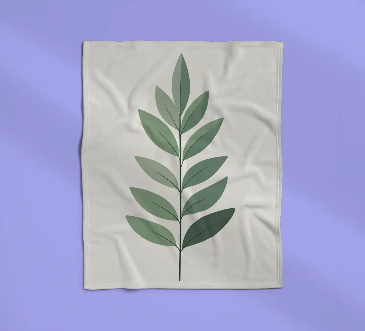 Eucalyptus Leaf - Zero Shadow coperta in pile da Botanical Gallery