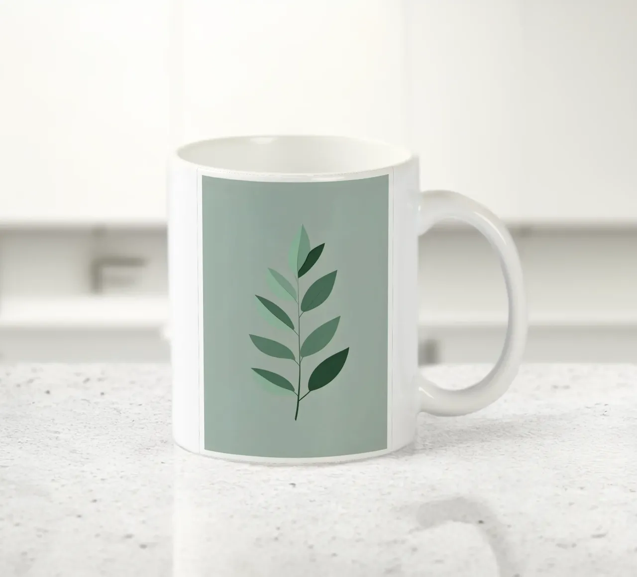 Eucalyptus Leaf - Zero Shadow tazza in ceramica da Botanical Gallery