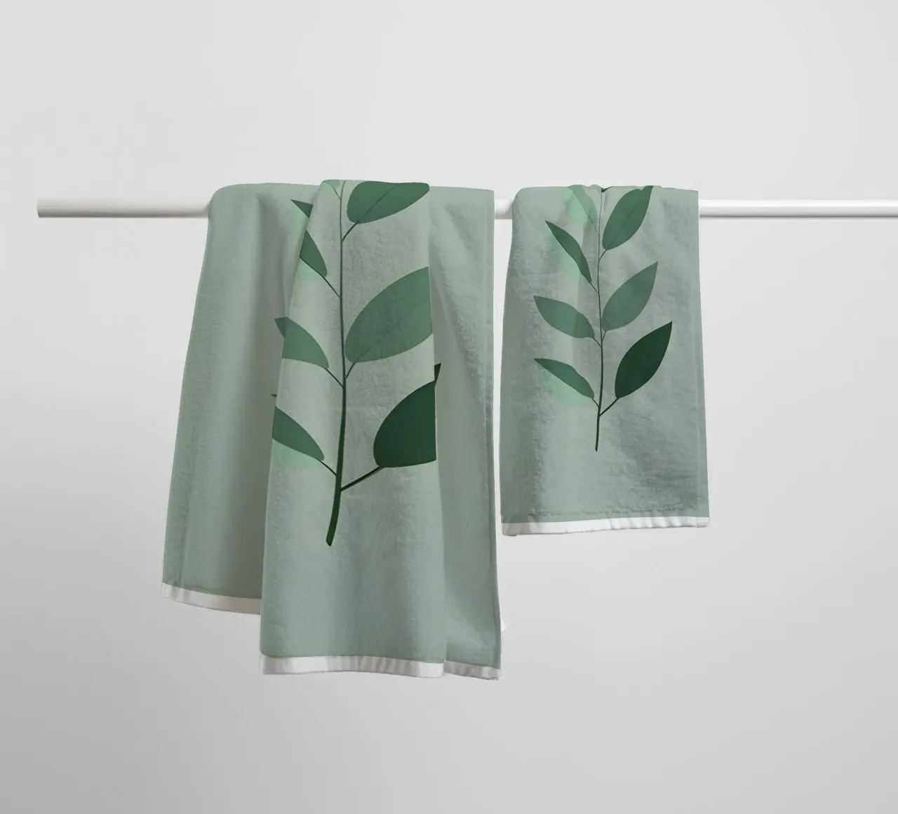 Eucalyptus Leaf - Zero Shadow asciugamano da bagno da Botanical Gallery