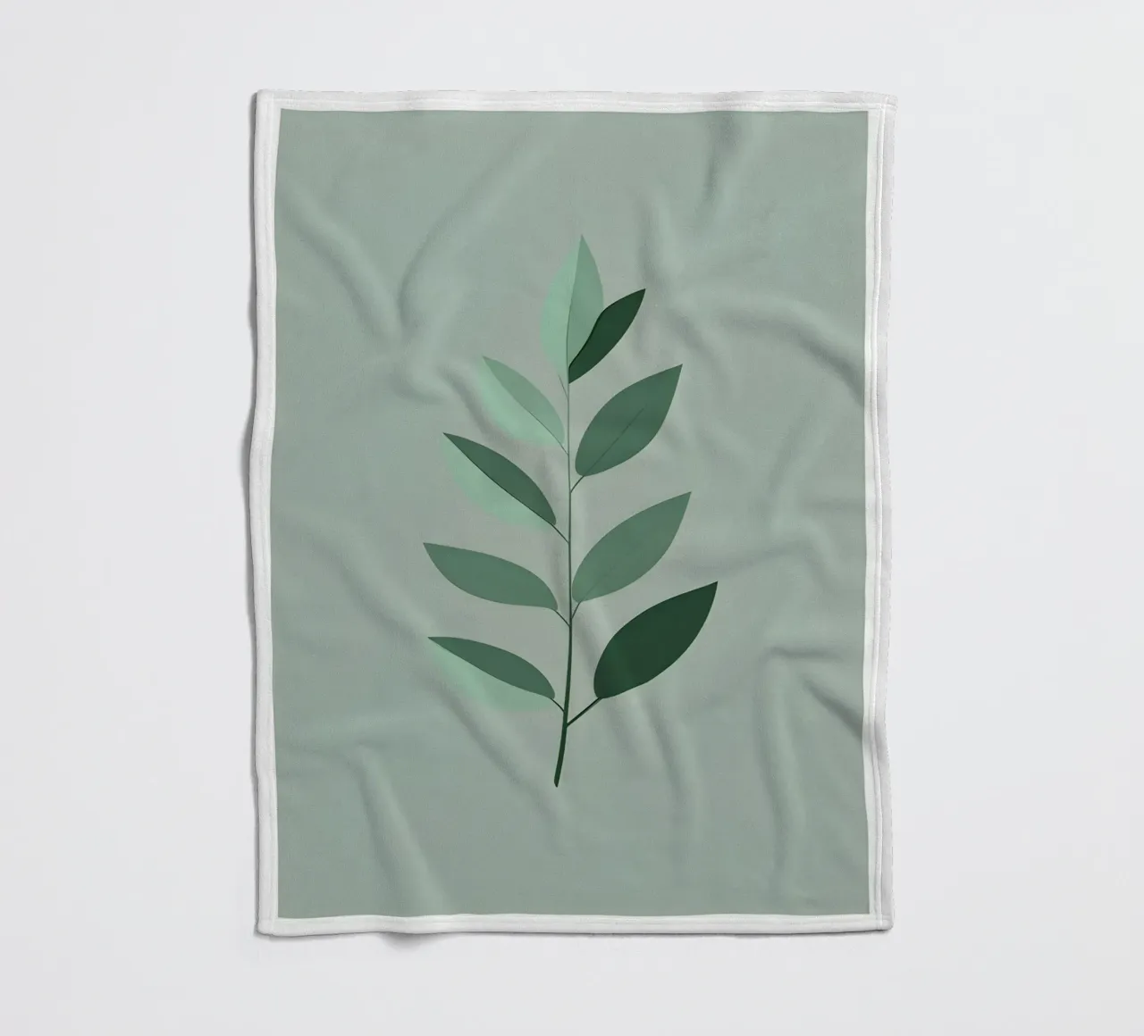 Eucalyptus Leaf - Zero Shadow coperta in pile da Botanical Gallery