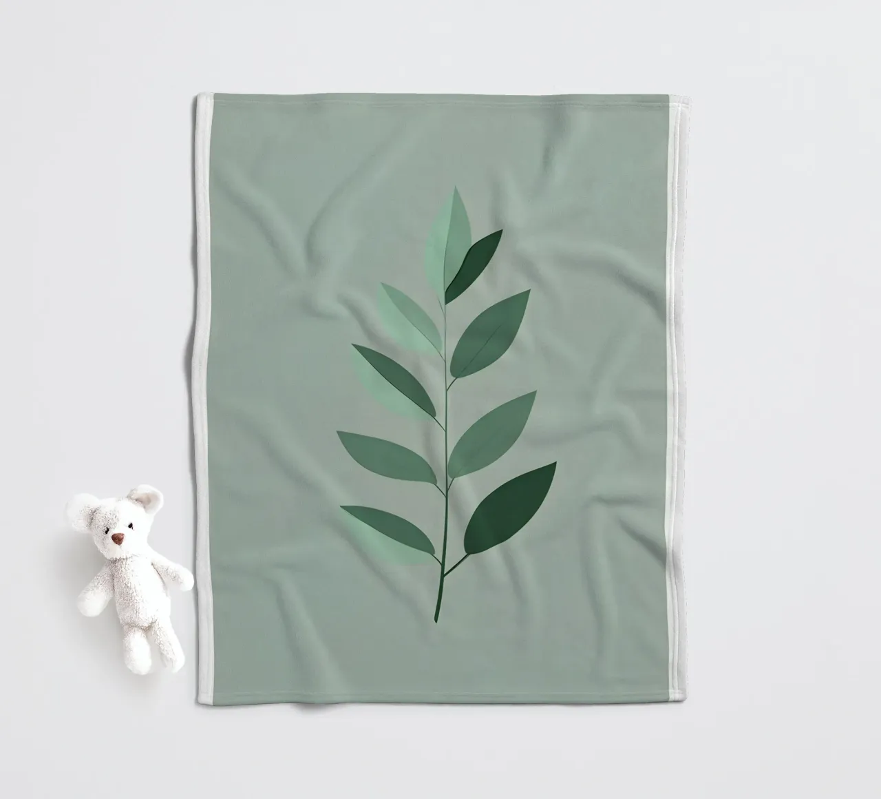 Eucalyptus Leaf - Zero Shadow coperta in pile da Botanical Gallery