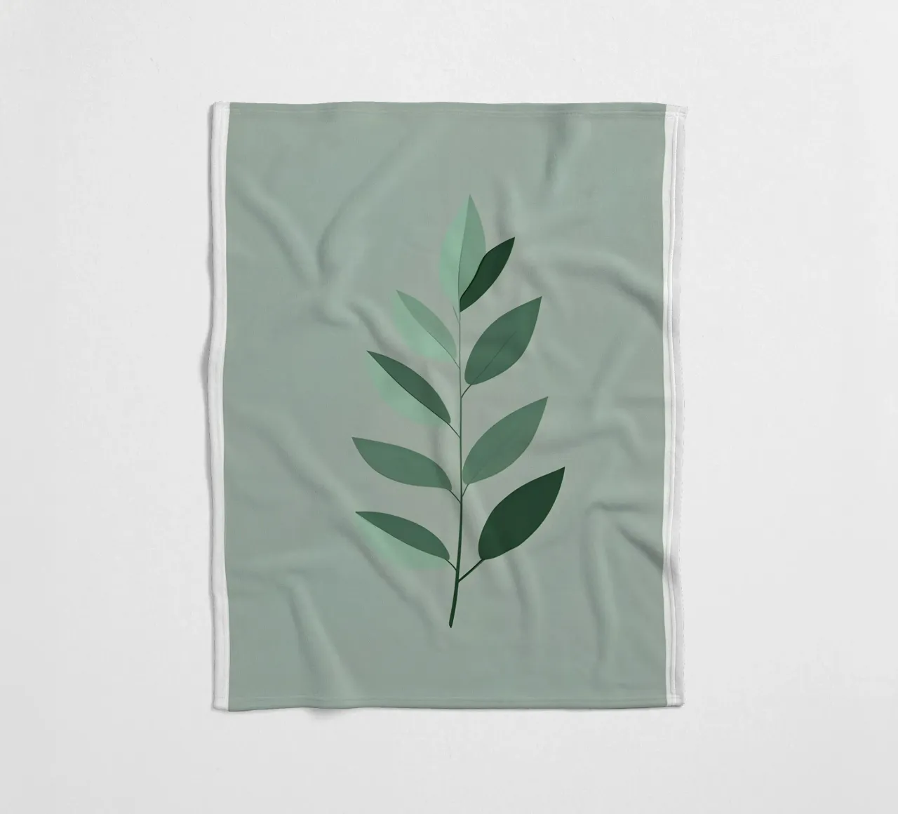 Eucalyptus Leaf - Zero Shadow coperta in pile da Botanical Gallery